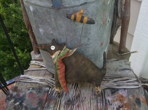 Primitive Summer Thyme Snookums and Watermelon With Polly Bumblebee