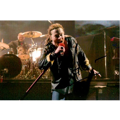 AXL ROSE SIGNED 4x6 PHOTO + COA