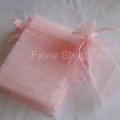 20 Pink 4" x 5.5" Organza Jewelry Pouch Wedding Gift Bags, Brand New