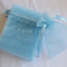 20 Light Blue 4" x 5.5" Organza Jewelry Pouch Wedding Gift Bags, Brand New