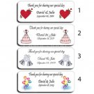 120 Personalized Wedding Bubble Labels Wedding Party Favors