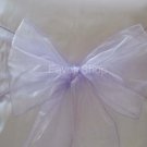 10 Purple Organza Sashes Chair Cover Bows Wedding/Party Sashes, Brand New