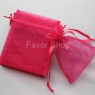 20 Fuchsia 4" x 5.5" Organza Jewelry Pouch Wedding Gift Bags, Brand New