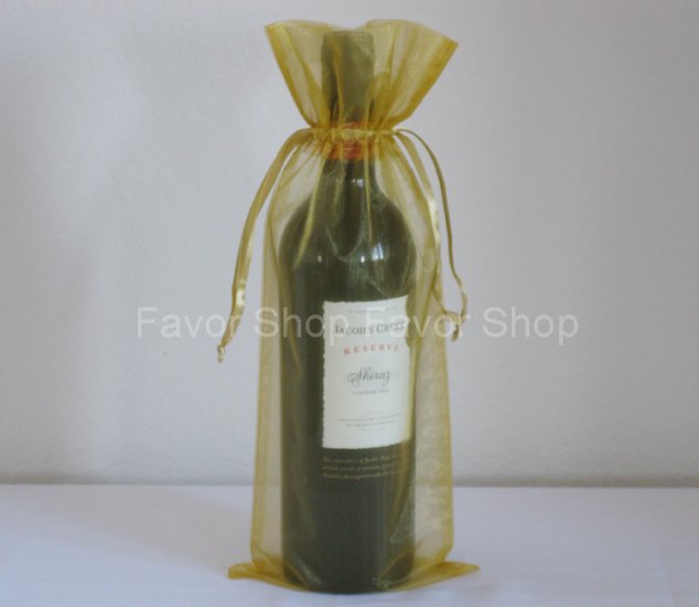 organza bottle bags