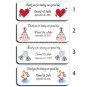 150 Personalized Wedding Bubble Labels Wedding Party Favors