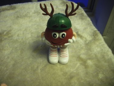 Christmas Red Mini Reindeer Green Hat Container