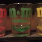 M&M's World Las Vegas Shot Glass Green