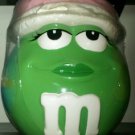 M&M's Green Christmas Cookie Jar by Galerie VHTF Sealed