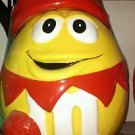 M&M's Yellow elf Christmas  Cookie Jar by Galerie VHTF Sealed