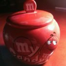 M&M's Red Character Ceramic Jar My Candy HTF