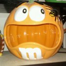 M&M's  Crispy Orange Ceramic Dish RARE!