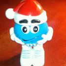 M&M's Christmas Minis Blue Figure santa hat