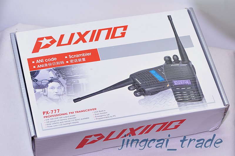 Original! Puxing PX-777 PX777 UHF 400-470MHz Ham Radio + Free PTT Earpiece