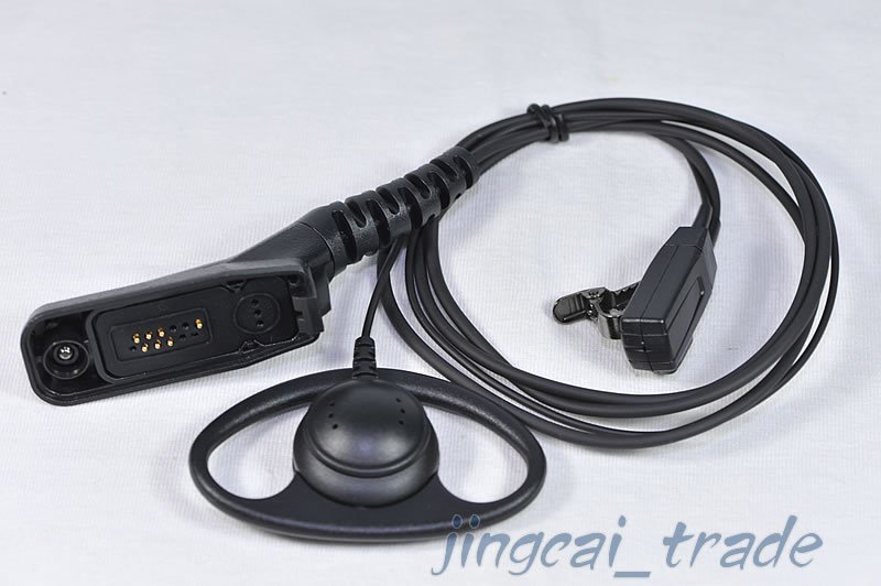 D-Shape PTT Earpiece for Motorola XiR-P8260 XiR-P8268 XPR-6550 DP-3600 DP-3400