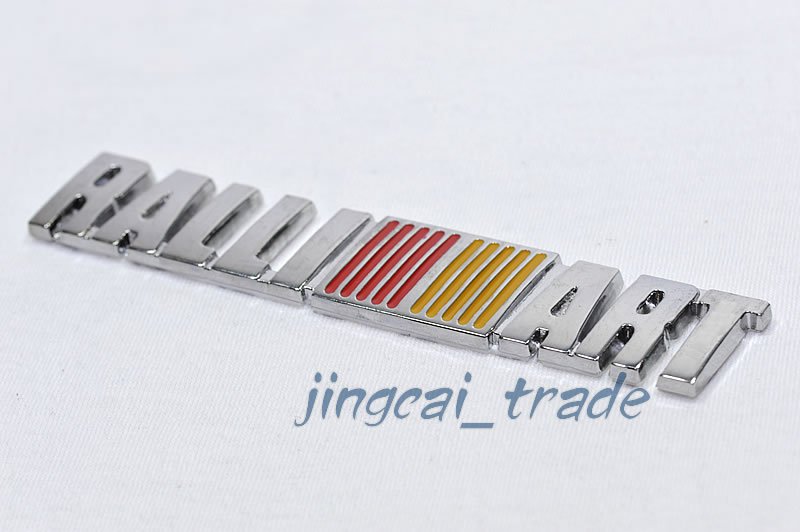 RALLIART 3D Car Auto Emblem Badge Sticker Decal Chromed Metal for Mitsubishi