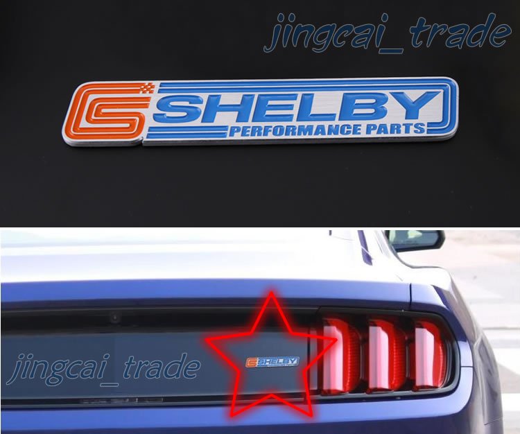 SHELBY Performance Parts 3D Thick Aluminium Car Auto Decal Badge Emblem