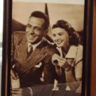 Fotocard Framed Photo Actors Humphrey Bogart Ingrid Bergman Movie Stars Vintage 1950's