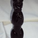 Avon Bon Bon Vintage Black Milk Glass Poodle Decanter Perfume Bottle 1973