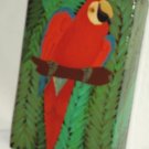 Tropical Parrot Bird Keepsake Wooden Trinket Jewelry Box