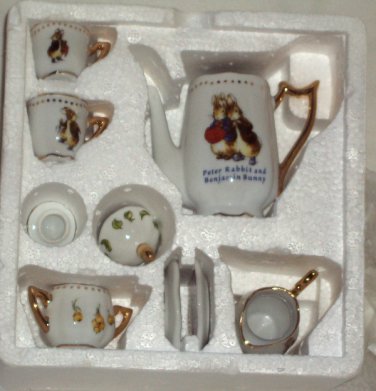 peter rabbit mini tea set