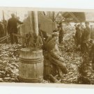 Men on Norwegian Fishing Boat Photo Vintage Postcard