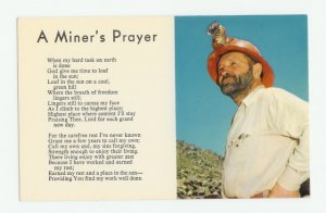 prayer poem miner miners postcard miscellaneous postcards categories ecrater