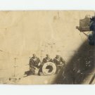 Photo of 3 sailors on U.S.S. Milwaukee