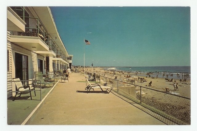 Driftwinds Motel Wells Beach Motor Inn Maine Postcard