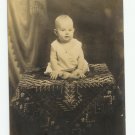 Beautiful Baby on Beautiful Table Cover Photo Postcard