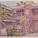 Creole Courtyard From Painting St. Charles New Orleans