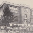 Crook District High School Van West Virginia Postcard