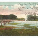 Bachman's Dam Dallas Texas Postcard 1909