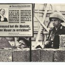 Berlin Wall Construction Worker and Soldier Vintage Postcard