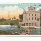 Dam and Electric Power Plant Watertown Wisconsin 1920 Postcard