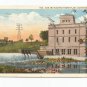 Dam and Electric Power Plant Watertown Wisconsin 1920 Postcard