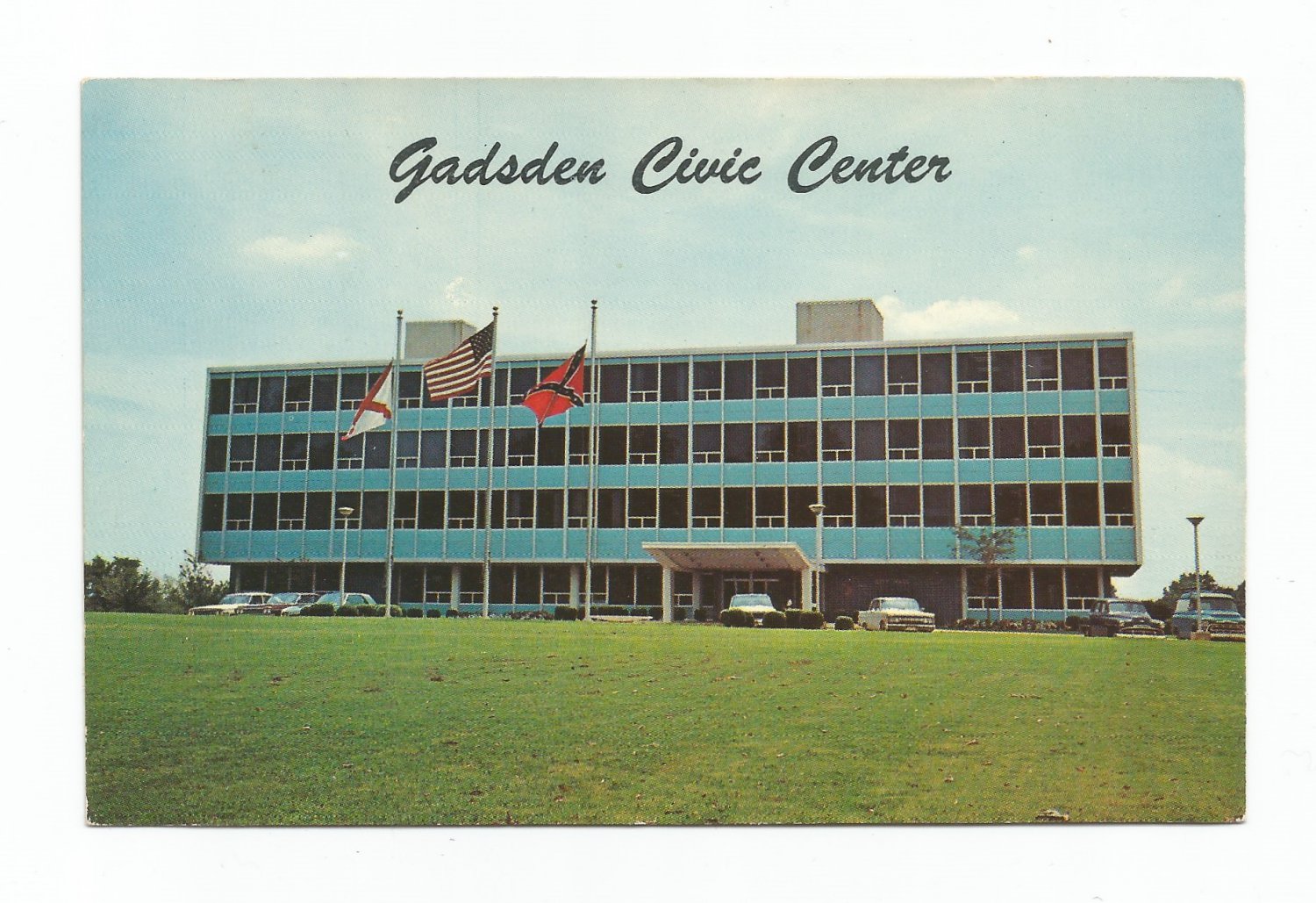 Gadsden Civic Center Alabama 1960s Postcard