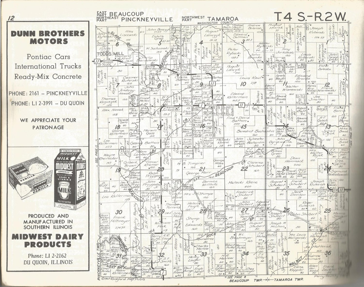 Three Year Atlas Perry County Illinois 19636465