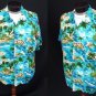 Vintage 60s Mens Jamaica Scenic Pictorial Tiki Print Cold Rayon Aloha Hawaiian Shirt - XXL - 2XL