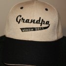 Custom Embroidered Baseball Hat- Grandpa since 2011
