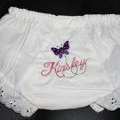 Embroidered Personalized Baby Bloomers with Butterfly