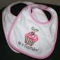 Embroidered Baby Bib-Cute as a Cupcake