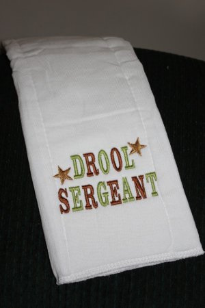 Embroidered Burp Cloth- Drool Sergeant