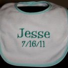 Embroidered Personalized Baby Bib