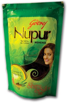 Henné Godrej Nupur Mehndi - Poudre Végétale Pour Coloration Cheveux - 100% Naturel, Expire Avril 2027