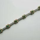 Diamond Bracelet with Emeralds