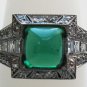 Elegant Emerald Ring with Diamonds