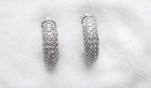 Diamond Hoop Earrings 1