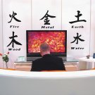 Five Elements Chinese Symbol Wall Decal