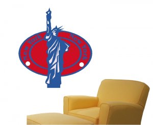 New York Passport Style Wall Graphic
