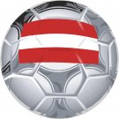 Austria Soccer Ball Flag Wall Decal